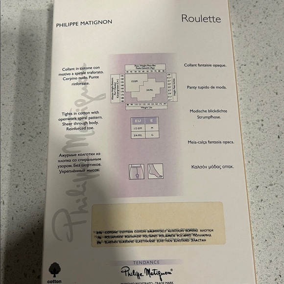 Philippe Matignon Roulette Cotton Tights NWT - Picture 7 of 9